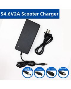 54.6V 2A charger for 48V li-ion Battery Charger DC Socket/connector for 48V 13S Lithium Skateboard Balance Vehicle Battery
