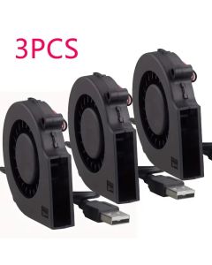 1-3PCS 75mm USB Fan Cooling Turbo Blower 15mm Brushless 3D Printer 7515 For Extruder DC Cooler Power Inverter Air Pump PC CPU