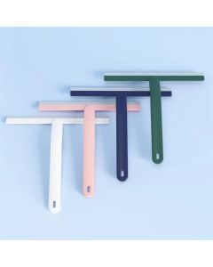 Useful Glass Window Wiper Soap Cleaner Squeegee Mirror Table Scraper Tile Cleaner Tool With Silicone Blade For Bathroom Kitchen