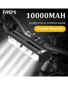 Fivemi Bicycle Light Front 10000mAh Bike Light Power Bank Flashlight USB Charging MTB Road Cycling Lamp Accessories Taillight