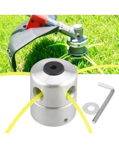 Aluminum Grass Trimmer Head With 4 Lines Brush Cutter Head Lawn Mower Accessories Cutting Line Head for Strimmer Replacement