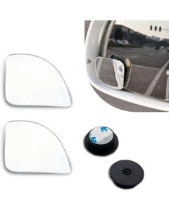2Pcs Car Blind Spot Mirror, 360 Degree Adjustable HD Glass Convex Mirror, Angle Rear View Mirror for Car SUV Reverse Parking