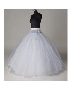 4/6/8 Layers Tulle Petticoat Wedding Accessories Chemise Without Hoops For A Line Wedding Dress Wide Puffy Underskirt