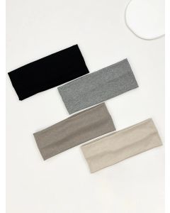 4Pcs/Set Fashion Knitted Hair Bands Women Solid Color Wide Elastic Headband Sport Yoga Hairband Soft Wash Face Makeup Headwrap