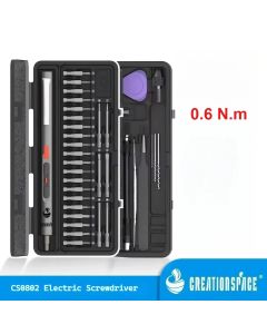 CreationSpace-CS0802A Electric Drill and Screwdriver Set, Dual-Purpose Mini Electric Screwdriver, Cordless Drilling Power Tools