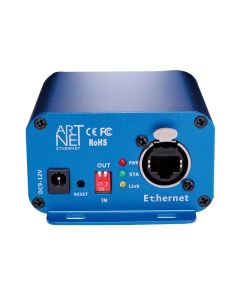 Artnet to DMX Controller, DMX Ethernet Lighting Controller, Professional Artnet DMX Interface , 3 Pin Output, Aluminum Housing