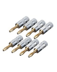2/4/8/10/20/40pcs Banana Connector 4mm Speaker Banana Plugs 24K Copper Gold Plated 4mm Banana Jack Match with 4mm Binding Post