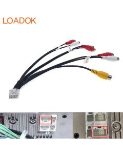 Car Radio Audio SUB Rear Out Cam Video RCA Harness Cable For Pioneer DMH-160BT DMH-1700NEX DMH-1770NEX DMH-W2700NEX DMH-W2770NEX