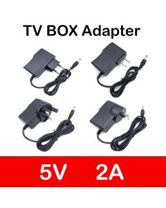 1PCS Power Adapter New DC 5V2A Converter Adapter AC 100V-240V 5V 2A 2000mA Power Supply EU US UK Plug For Android TV Box X96 H96
