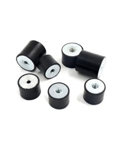 Rubber Vibration Shock Mount, M4 M5 M6 M8 DD Isolators Vibration Female Thread Vibration Bobbin Isolator Damper Mounting Feet