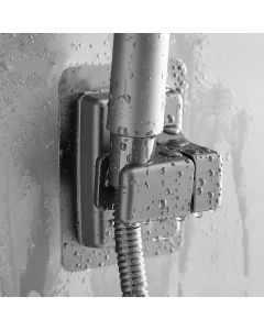 Non Punching Bathroom Handheld Shower Stand ABS Adjustable No Drilling Wall Mount Bracket