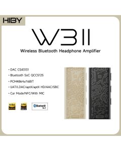 HiBy W3 II/W3 GEN 2 Type C USB DAC Dongle Wireless Bluetooth Decoder Headphone Amplifier AMP CarPlay NFC CVC Mic for Android iOS