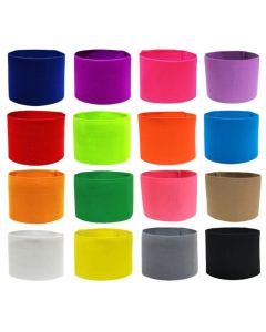 Non-slip Football Captain Armband Elasticity Visibility Sports Arm Band 15 Colors Available Professional Soccer Armbands
