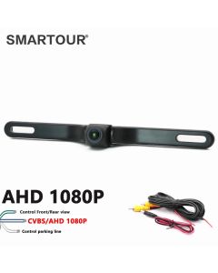 180 degrees 4K 1080P Car Rear View Camera AHD Waterproof Small License Plate Frame Night Vision CCD Backup Car Reversing Camera