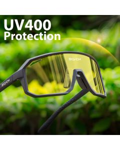 SCVCN New Yellow Polarized Cycling Sunglasses Men Bike MTB Driving Glasses Women Outdoor Sports Hiking Fishing UV400 Glasses