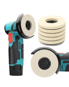 SIFANG 50mm/75mm Wool Polishing Wheel Polishing Pads Angle Grinder Wheel Felt Polishing Disc for Metal Marble Glass Ceramic 1PC