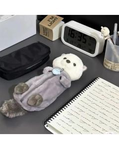 1 Pcs Creative Sea Otter Plush Pencil Case Ins High-attractive Pen Holder Cute Pencil Pouch Bag School Supplies Stationery