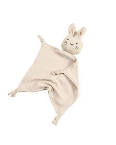 Baby Cartoon Rabbit Cotton Muslin Comforter 30*30CM Cute Newborn Baby Sleeping Dolls Blankets Infant Squale Burp Clothes Bibs