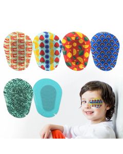 60Pc 6 Color New Elastic Eye Patch Kids Adult Strabismus Amblyopia Treatment Medical Lazy Eye Patch Eyeshade Eye Training EyePad