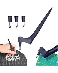 DIY Craft Cutting Tools Wood Carving Cutting Pen Art Craft Cutting Craft Tool with 360 Steel Rotating Blade Safety Cutter Paper