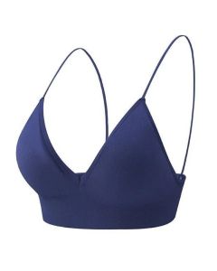 V Neck Seamless Triangle Cup Bra Camisole Underwear Wrapped Chest Women S M L Breathable Gather Up Sports Fitness Yoga Casual