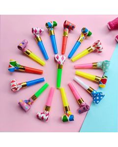 10/20PCS Colorful Whistles Toy Funny Toy Children Blowing Dragon Whistle Blow Roll Toys Party Games Birthday Gift Toddler Toy