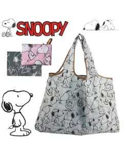 Snoopy Foldable Shopping Bag Big Size Thick Nylon Large Tote Reusable Waterproof Polyester Portable Shoulder Women's Handbags