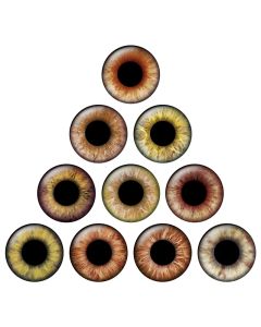 12pairs/bag 14mm Eyes Chips Suitable for Blythe Doll Super Thin Pupil Glass Cabochons DIY Accessories Bulk Items Wholesale H214