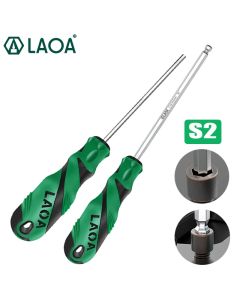 LAOA 1pc Hex head Screwdriver S2 Precision Hexagon Screwdriver Magnetic Hex Screwdriver 1.5MM/2.0MM/2.5MM/3MM/4MM/5MM/6MM