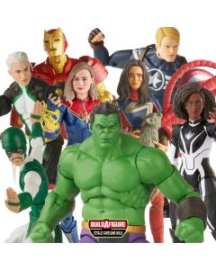 Marvel Legends Captain Marvel Ms Marvel Marvel Boy Photon Karnak Iron Man Commander Rogers Awesome Hulk Wave 6" Action Figure