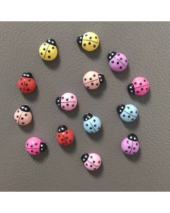 10pcs Mixed Color Ladybug Refrigerator Magnets Home Decor Creative Magnet Message Stickers Magnetic Decorations