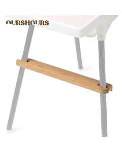 Baby High Chair Footrest Natural Bamboo Wooden Infant Seat Foot Rest Non-slip Stable Highchair Accessories Kids Babies Stuff