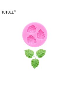 DIY Tropical Rainforest Turtle Back Leaf Fondant Mold Cake Baking Mini Leaf Drops Glue Silicone Chocolate Candy Mold