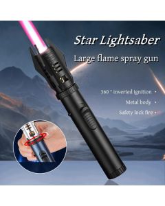 Light Sword Spray Gun 100 Power Lighter Metal Windproof Inflatable Cigar Lighter Kitchen Outdoor Barbecue Torch Igniting Gun