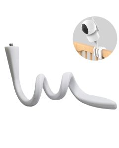 IP Camera Holder Stand Baby Monitor Wall Mount Silica gel Bracket Hole-Free Crib Cradle Rod Hose Holder Flexible Twist Mounting