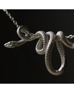 1Pc Beautifully Twisted Snake Fashion Silver Gold Necklace Pendant Unisex Holiday Party Favours