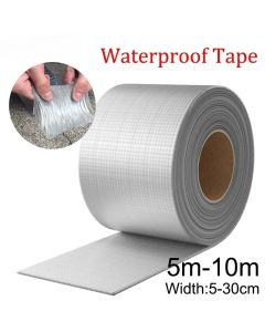 Waterproof Tape High Temperature Resistance Aluminum Foil Thicken Butyl Tape Wall Pool Roof Crack Duct Repair Sealed Self Tape