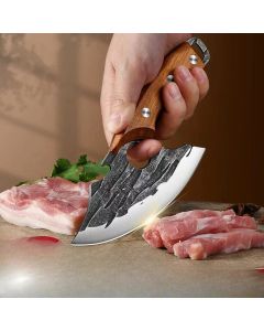 2024new Outdoor Pick Bones Dedicated Knife Hand-Forged Meat Cutting Knife Slaughter Professional Meat Selling Knife
