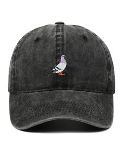 Spring New Pigeon Embroidery, Water Wash, Sun Protection Sun Hat for Men and Women Outdoor Sports, Fishing, Sun Protection Baseb