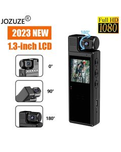 JOZUZE 1.3inch Screen 1080P Sports HD Mini Camera Portable Digital Video Recorder BodyCam Infrared Night Vision Police Camcorder