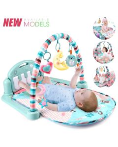 Baby Fitness Stand Music Play Gym Activity Toys Newborn Piano Crawling Blanket Pedal Game Pad Early Education 0-36 Months Gifts