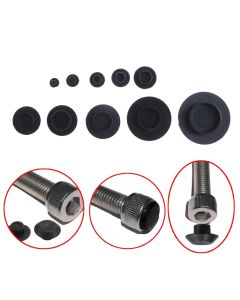 10PCS M5-12 Practical Black Hex Socket Head Cover Caps Fasteners Screws Allen Bolt Screw Nut Round Protector