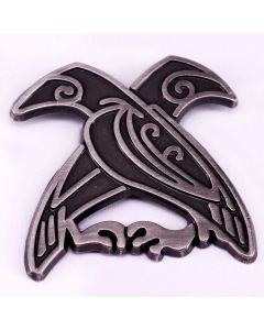 Huginn and Muninn Lapel Pin Odin Ravens Enamel Pin Norse Mythology Bird Brooch