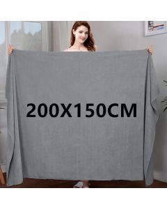 super large Microfiber bath towel,soft, high absorption and quick-drying, sports, travel, no fading, multi-functional use grey