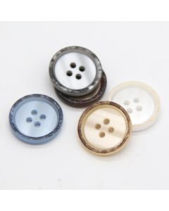 4Holes Resin White Blue Jacket Sewing Buttons For Clothing Coat Sweater Suit Women Decorative High Quality Accessories Wholesale