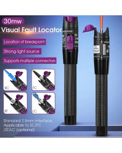 COMPTYCO FTTH Visual Fault Locator Fiber Optic Cable Tester Fiber Fault Detector Test Tool VLF 30MW-80MW(optional)