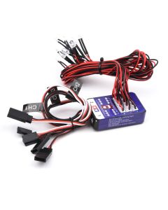 Simulation  Steering Brake Flash Light 12 LED Lighting Kit for 1/10 Scale Models RC Car Yokomo Tamiya HSP HPI AXIAL RC4WD TRX