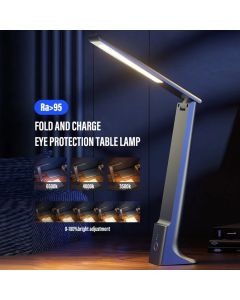 LED Folding Desk Lamp USB Charging Touch Control Dimmable Desktop Eye Protection Reading Study Office Bedroom Bedside Lamp