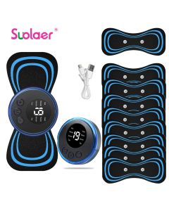 Mini Portable EMS Neck Massager Electric Neck Stretcher For  Cervical Muscle Pain Relief And Shoulder Relaxation Massage Patch