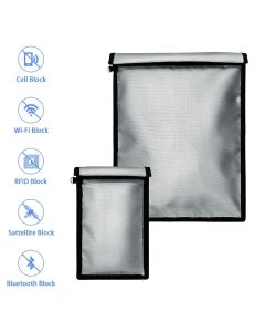 Fireproof Waterproof Faraday Bag Anti-Hacking Signal Blocker Storage Pouch Notebook Computer Faraday Bags For Phones & Key Fobs